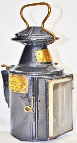 South Eastern Railway Co large pattern handlamp. Never seen any other SER lamp of this size and is