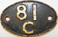 Shedplate 81C Southall until May 1973. Ex loco condition.