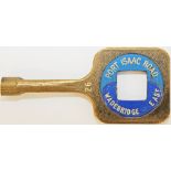 Single Line brass Key Token PORT ISAAC ROAD - WADEBRIDGE. Ex LSWR's North Cornwall line between