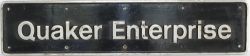 Nameplate Quaker Enterprise. Ex HST Power Car number 43135 named at Bristol Temple Meads 22/07/05.
