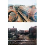 Colour photograph prints 20 x 16 inches of locos at Barry Scrapyard taken in the early to mid 1970’