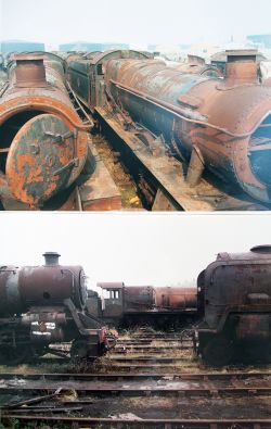 Colour photograph prints 20 x 16 inches of locos at Barry Scrapyard taken in the early to mid 1970’