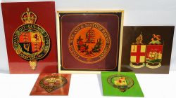 Railway Coats of Arms, qty 5 comprising Talyllyn Railway; Great Northern Ireland; GWR twin shield;