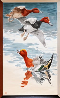Poster London Transport 'Wild Ducks' by Richard Barrett Talbot Kelly circa 1948, double royal 25 x