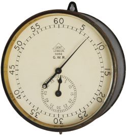 GWR mechanical Timing Clock by Dent, London. Numbered 66812, believed to have come from Swindon