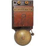 Caledonian Railway Telegraph Department Signalbox Repeater Bell. Stamped 'Cal Rail Co Telegraph
