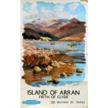 Poster British Railways 'Island of Arran - Firth of Clyde', by Jack Merriott, double royal size 40 x