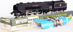 Wrenn 00 Gauge Model Locomotive W2286 Stanier Coronation '46252 City of Leicester in black'. In