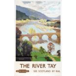 Poster BR(Sc) 'The River Tay - See Scotland by Train' by Jack Merriot, double royal 25 x 40