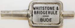 Single Line alloy Key Token WHITSTONE & BRIDGERULE - BUDE. Ex London and South Western Railway's