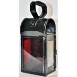 LB&SCR standard General Purpose handlamp with re entrant top handle and two plain glass windows