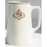 GWR One pint Milk Jug. Refreshment Dept Twin Shield measuring 5.5 inches tall and 3 .75 inches