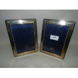 Two silver mounted photograph frames.