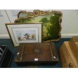 A late 19th century box together with a