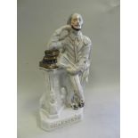 A Staffordshire 'Shakespeare' figure, mo