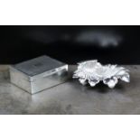 A Victorian silver shell butter dish, Jo