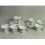 A part set of Shelley tea wares, to incl