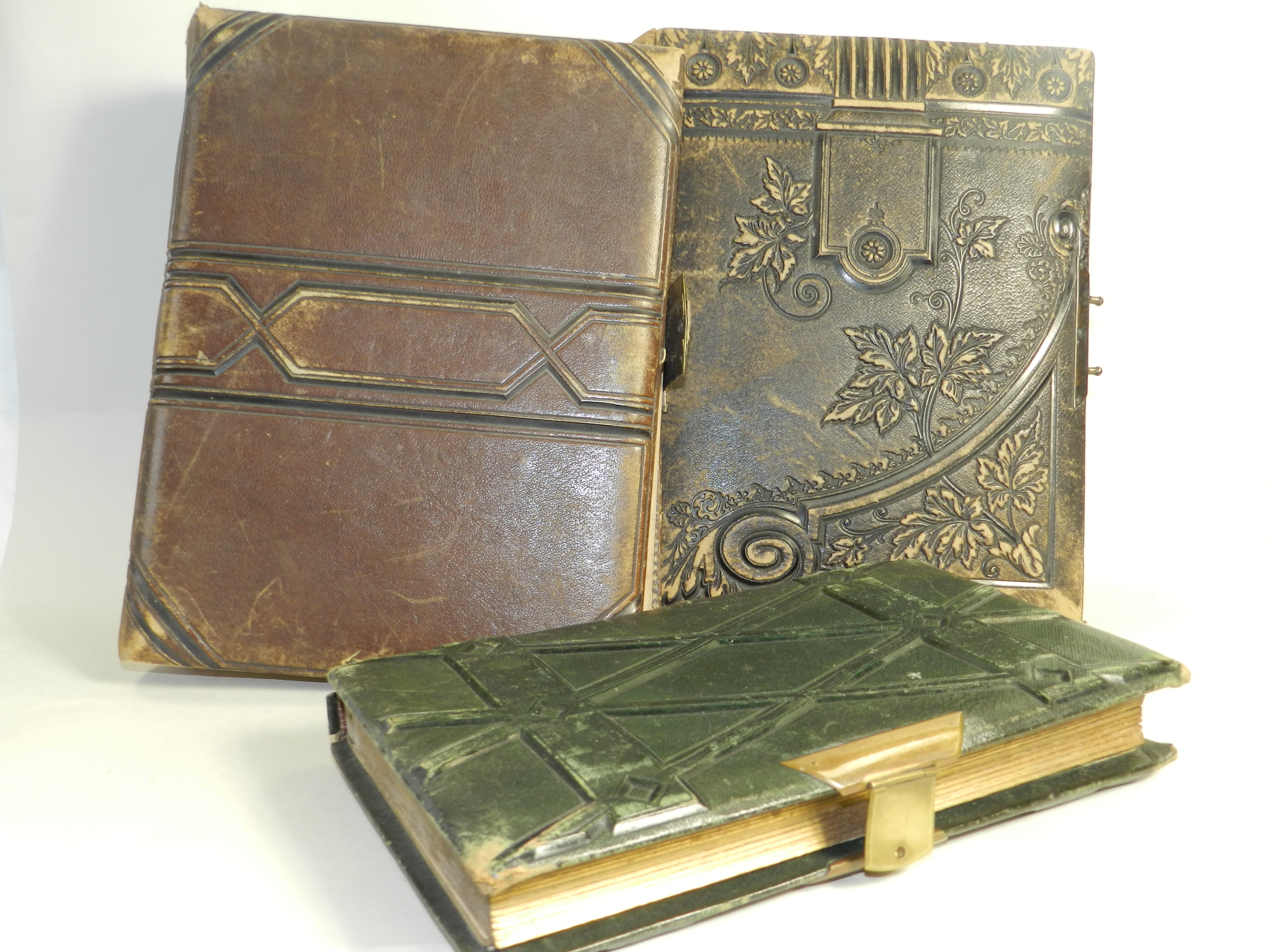 Three late 19th century picture albums,