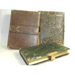 Three late 19th century picture albums,