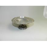 A pierced pedestal silver bon bon dish