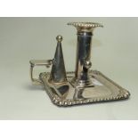 A silver plated chamberstick*