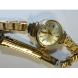 A 9ct gold excalaber bracelet wristwatch