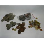 A large collection of various coinage