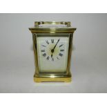 A brass carriage timepieces,