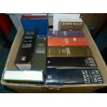 A box of reference books relating to Winston Churchill by Martin Gilbert,