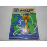 A Jules Rimet Cup World Championship Official Souvenir Programme,