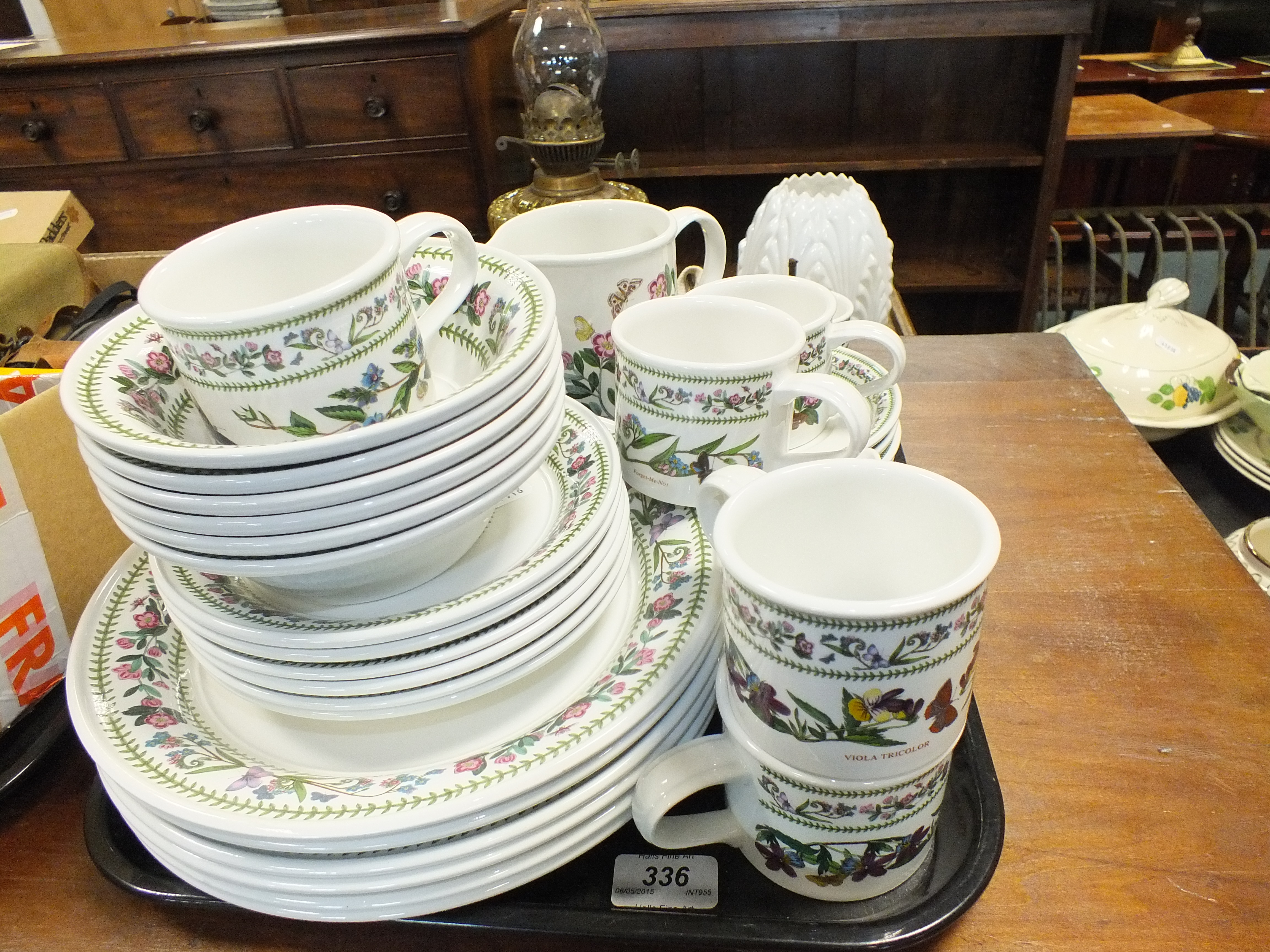 A collection of Portmeirion Variations design tea and dinnerwares