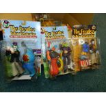 A collection of The Beatles 'Yellow Submarine' action figures by McFarlane Toys,