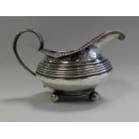 A Newcastle silver cream jug,