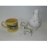 A group of ceramics to include an Australian National Gallery porter mug, circa mid 1970s,