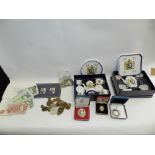 Two boxed sets of the Queen's Golden Jubilee commemorative miniature tea and coffee services,