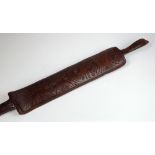 A large fully carved Marquesas Islands ceremonial paddle,