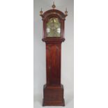 A George III stained fruitwood eight day longcase clock,