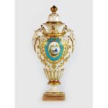 A Royal Worcester vase and cover, shape 1937, late 19th/early 20th century,