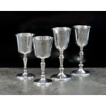 A pair of Irish silver goblets, Royal Irish Silver Co, Dublin 1969, 15cm high,