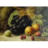 Oliver Clare (1853-1927)
Still life with grapes, apples, raspberries,