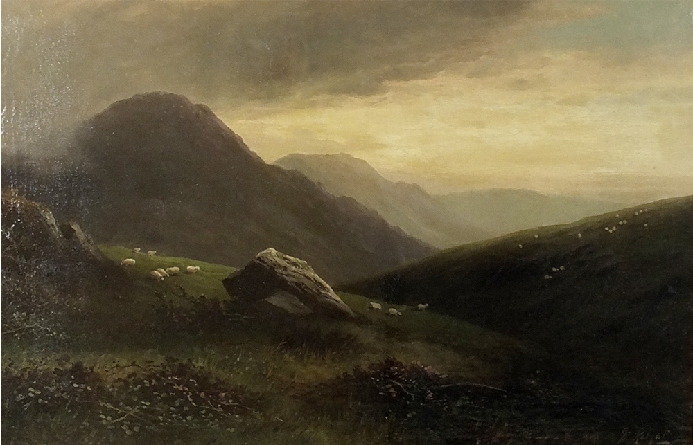 Victor Rolyat (late 19th century)
Sheep in a mountainous landscape
signed lower right
oil on