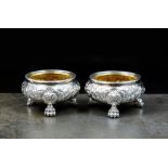 A pair of George III silver salts, IB, London 1816,