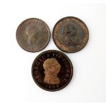 A George III copper penny, dated 1806,