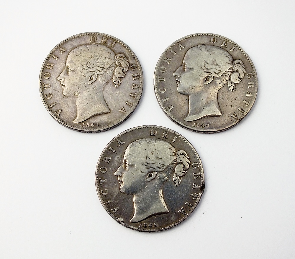 A collection of eighteen Victoria crowns, dated; 1844, 1845, 1847, 1877,