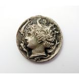 A Greek silver Drachm, circa 400 B.C.