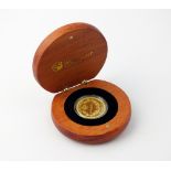 Australia 2014 gold proof sovereign, Perth mint, within capsule and fitted case,