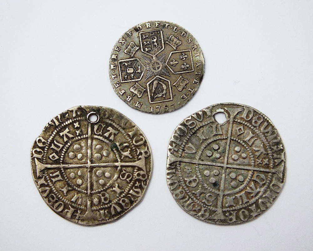 Two Henry VI silver groats, Calais, ref S. - Image 2 of 2