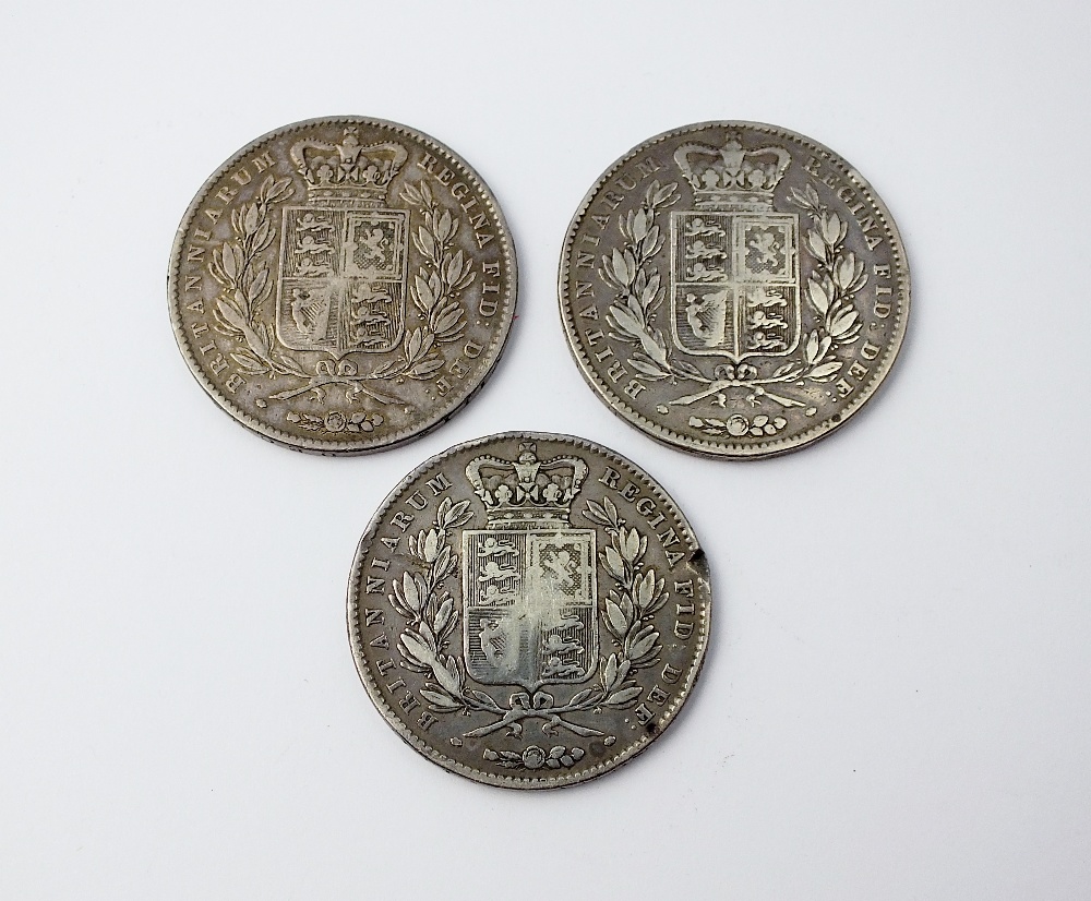 A collection of eighteen Victoria crowns, dated; 1844, 1845, 1847, 1877, - Image 2 of 2