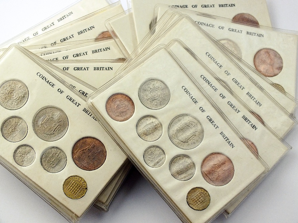A large collection of modern coinage, cupro-nickel and bronze, George VI and Elizabeth II,