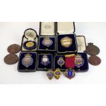 Four bronze agricultural medals,